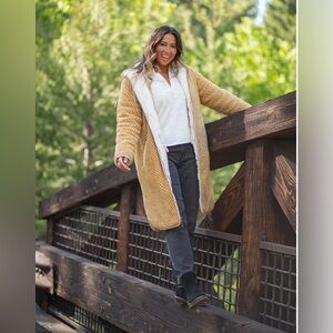 Carve Designs Donner Reversible Jacket Sherpa Quilted Puffer Coat Women’s Small